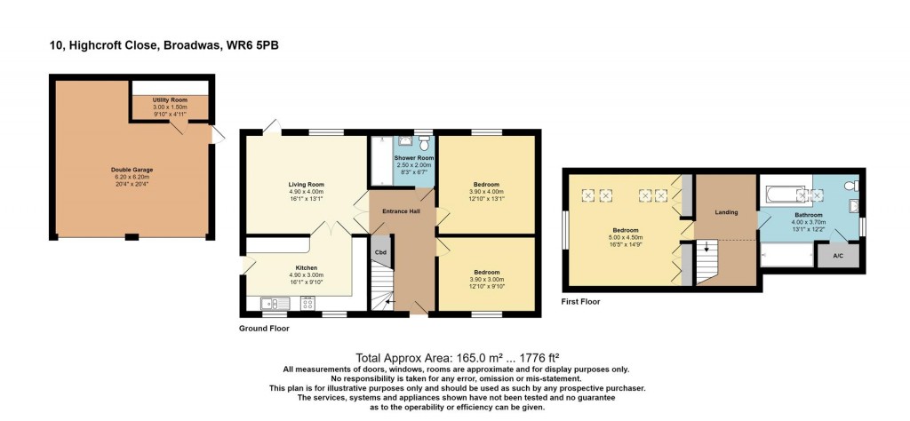 Floorplans For Highcroft Close, Broadwas, Worcester