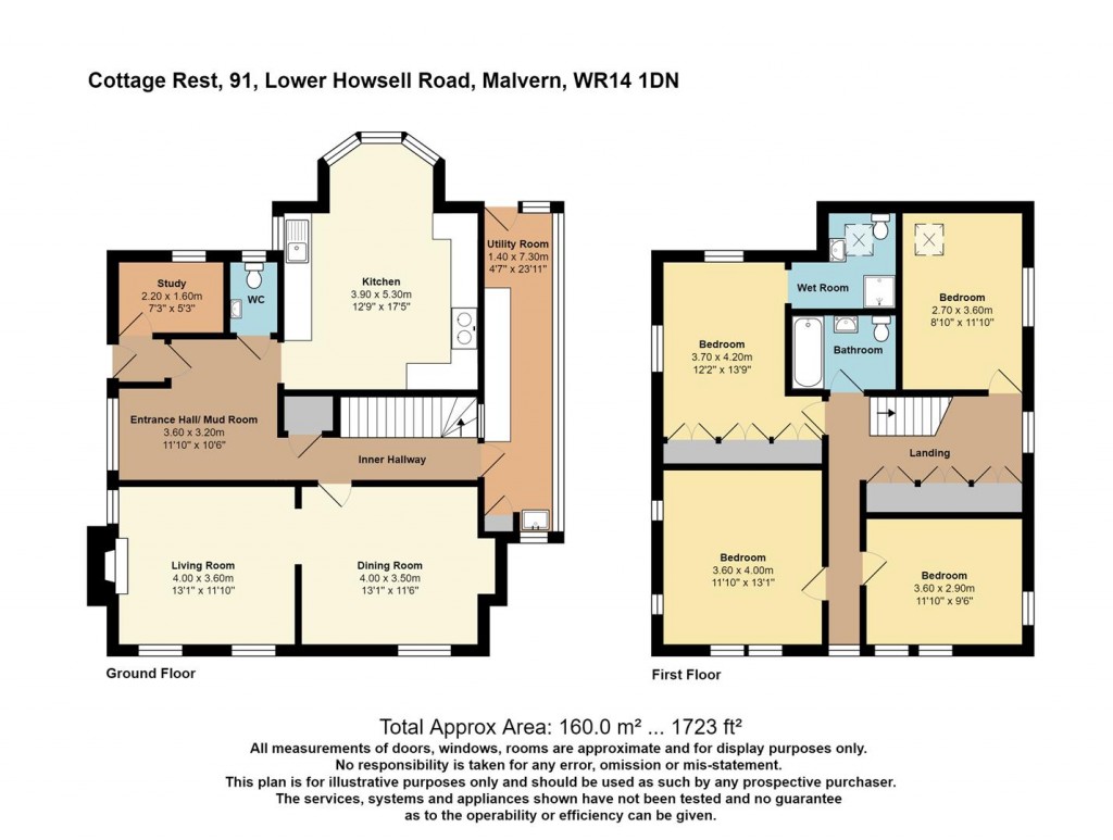 Floorplans For Lower Howsell Road, Malvern