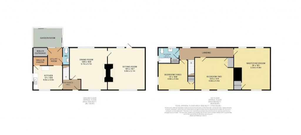 Floorplans For Manor Road, Lower Moor, Pershore