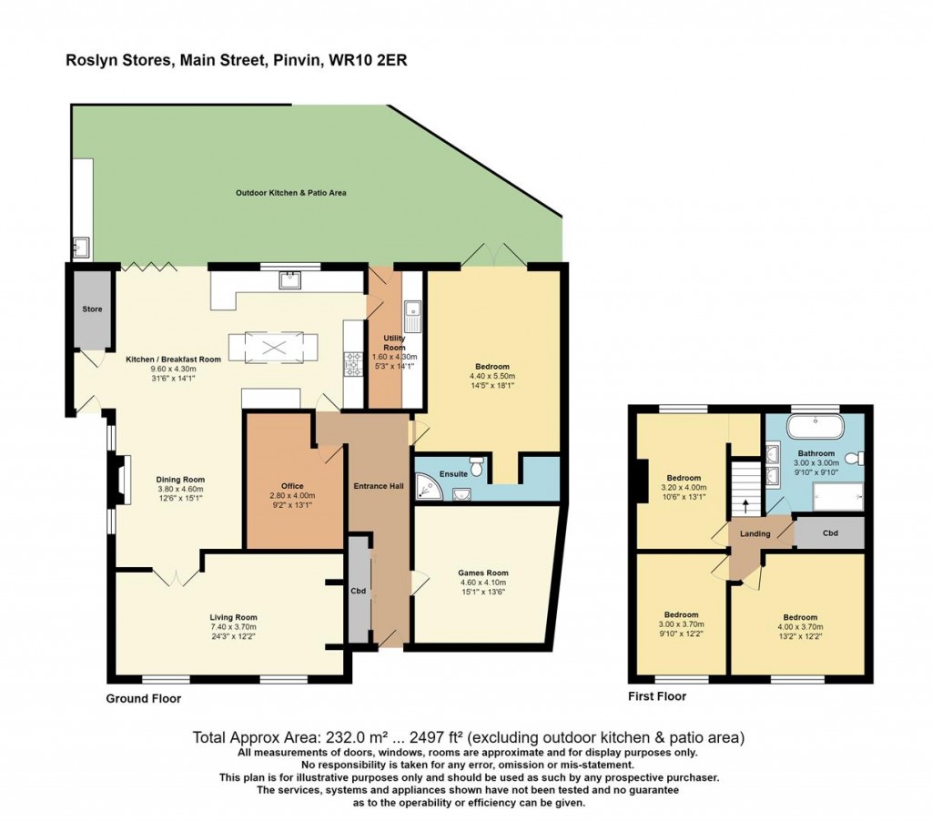 Floorplans For Main Street, Pinvin, Pershore