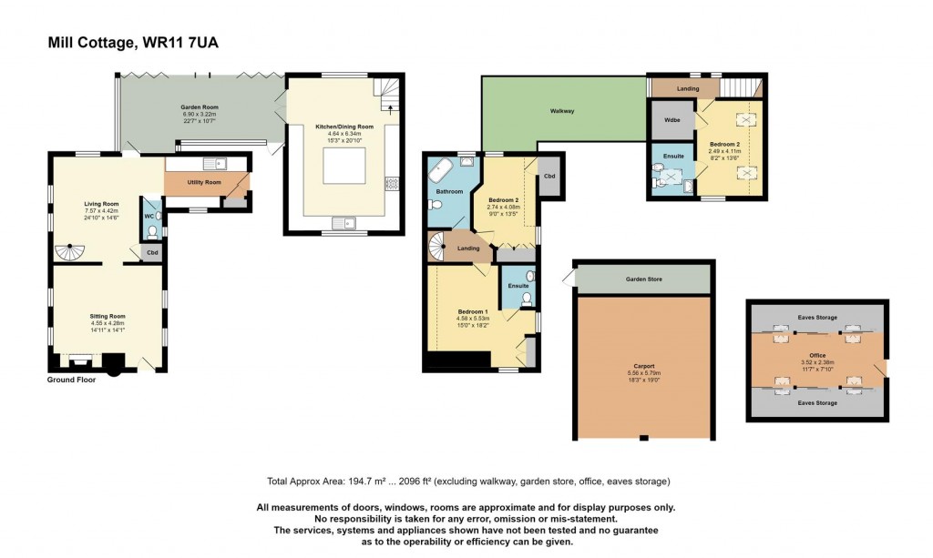 Floorplans For Winchcombe Road, Sedgeberrow, Evesham