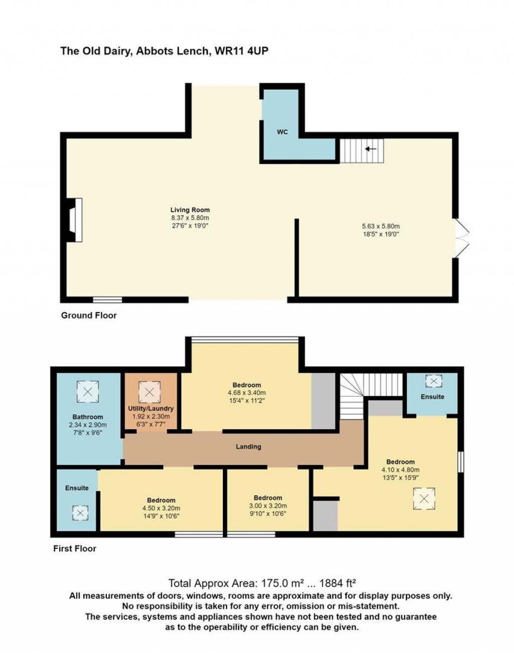 Floorplans For Abbots Lench, Evesham