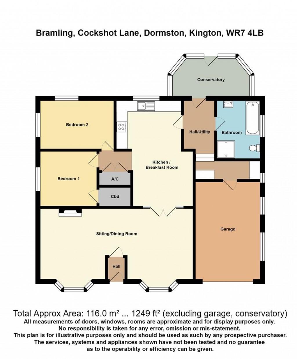 Floorplans For Cockshot Lane, Dormston, Worcester