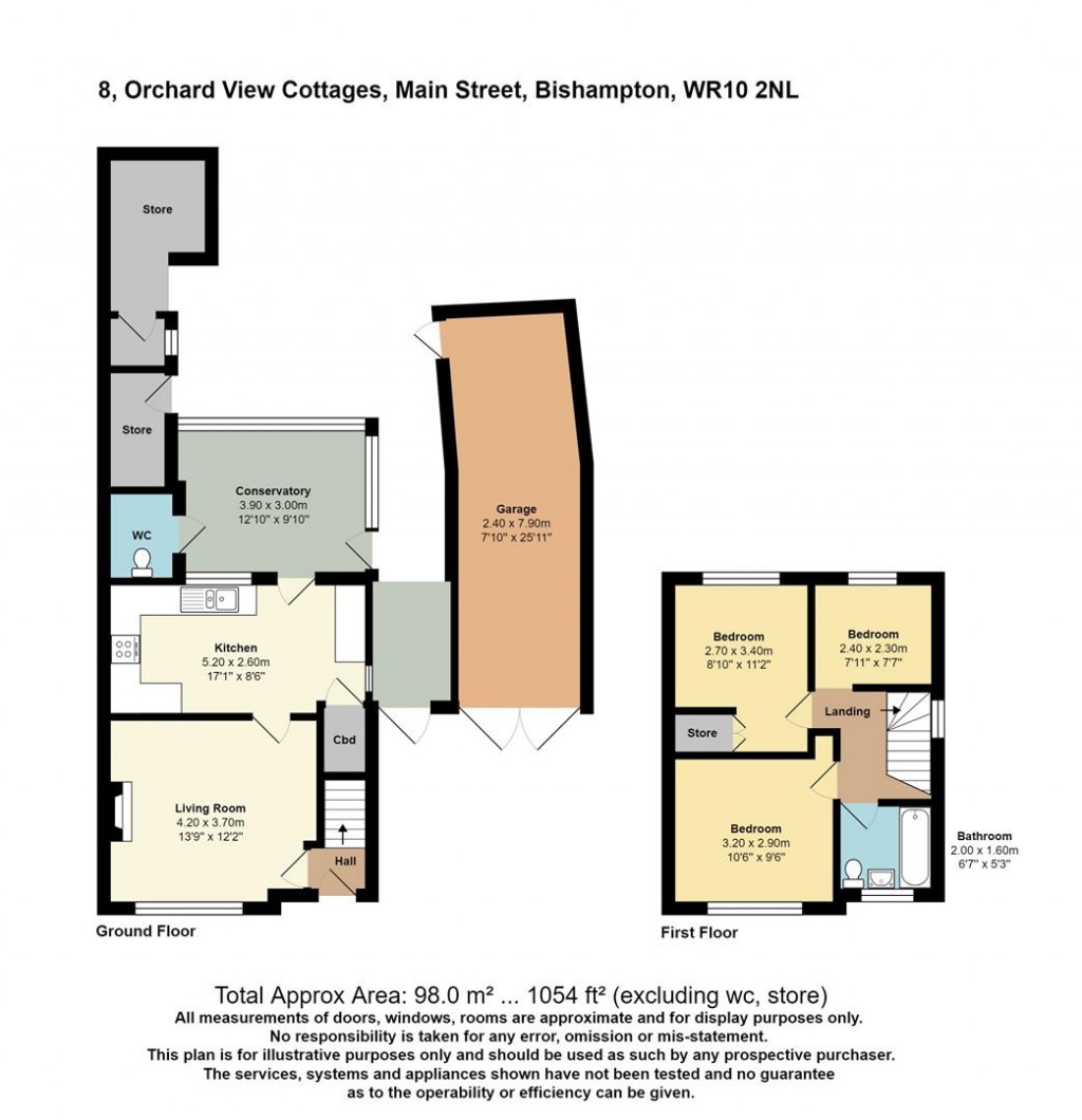 Floorplans For Main Street, Bishampton, Pershore