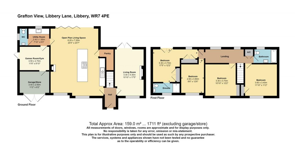 Floorplans For Libbery, Grafton Flyford, Worcester