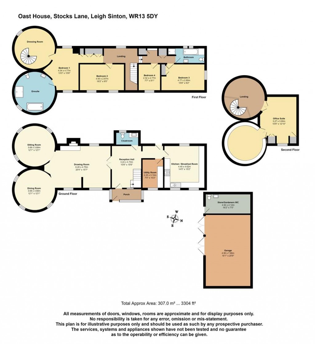 Floorplans For Stocks Lane, Leigh Sinton, Malvern