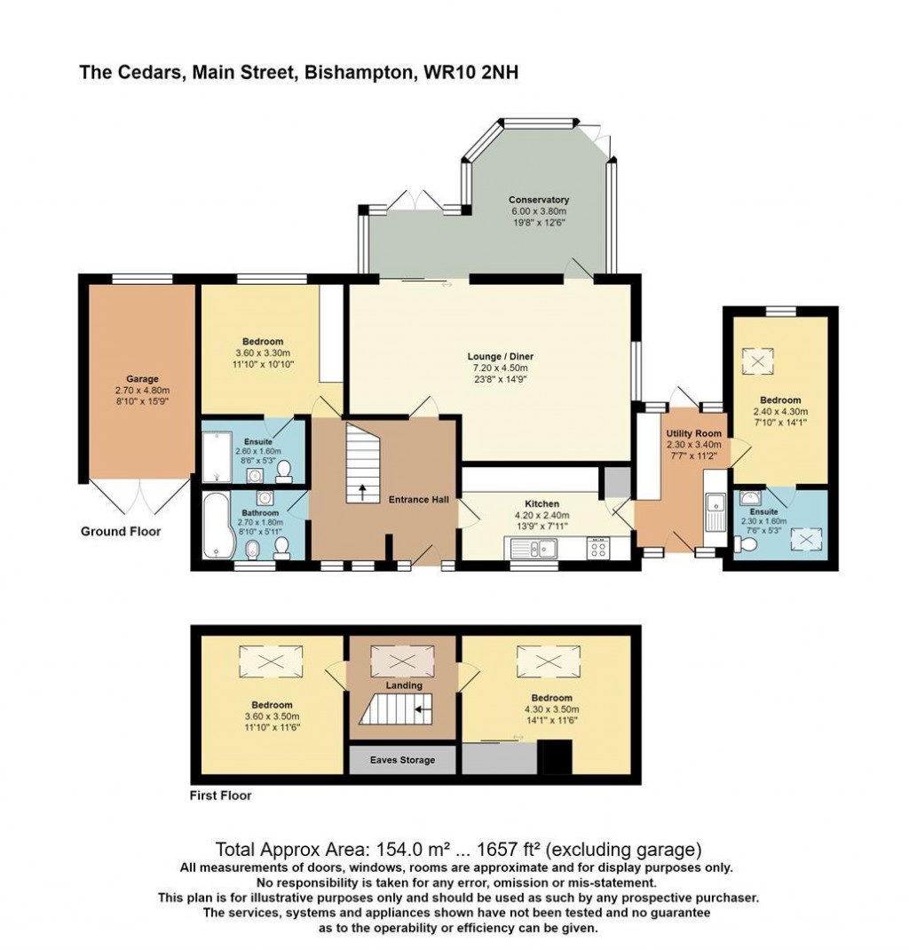 Floorplans For Main Street, Bishampton, Pershore