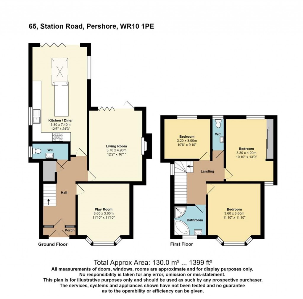 Floorplans For Station Road, Pershore