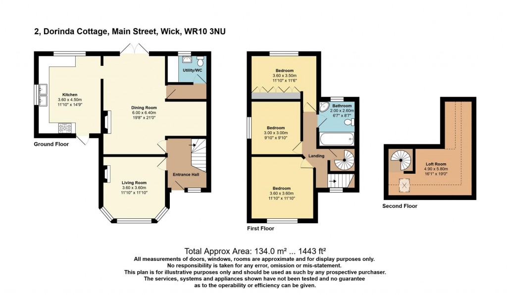 Floorplans For Main Street, Wick, Pershore