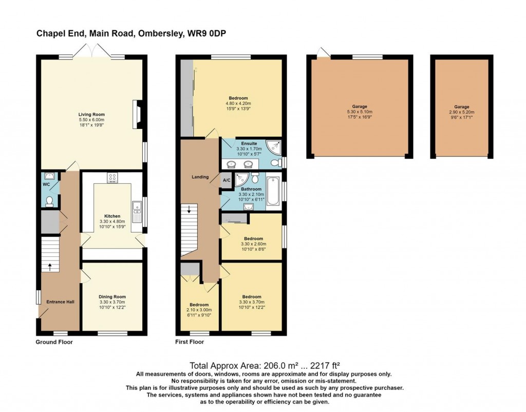 Floorplans For Main Road, Ombersley, Droitwich