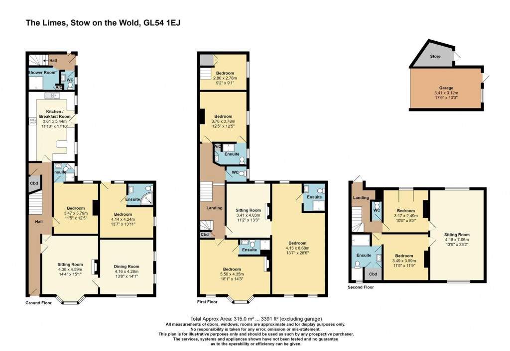 Floorplans For Evesham Road, Stow On The Wold, Cheltenham, Gloucestershire