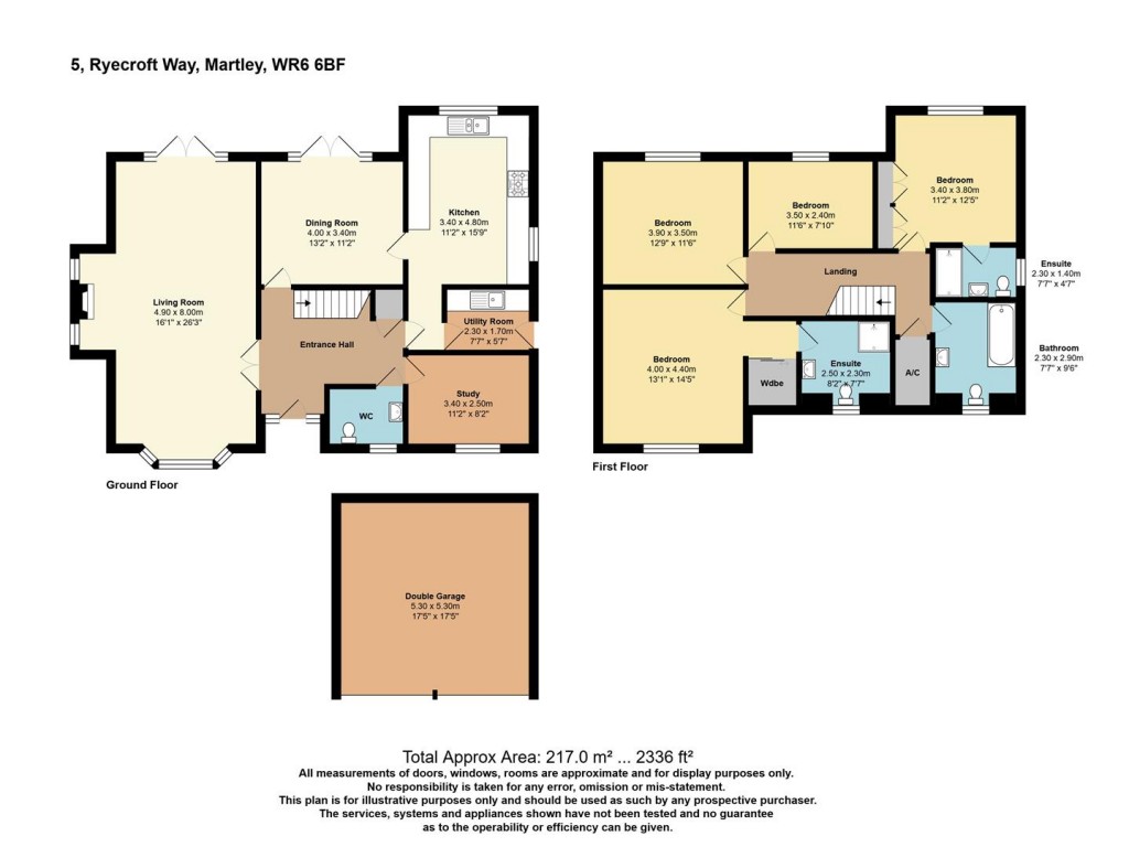 Floorplans For Ryecroft Way, Martley, Worcester