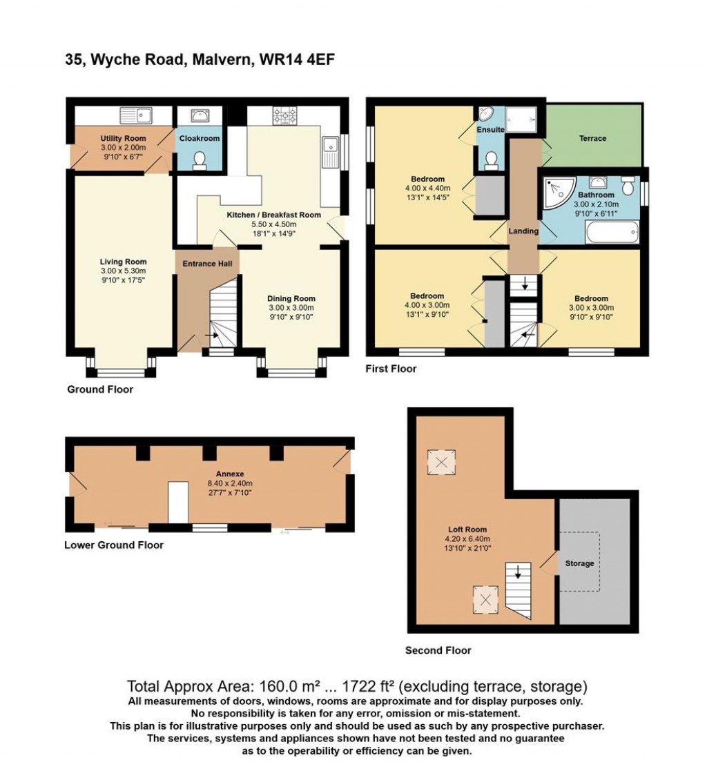 Floorplans For Wyche Road, Malvern