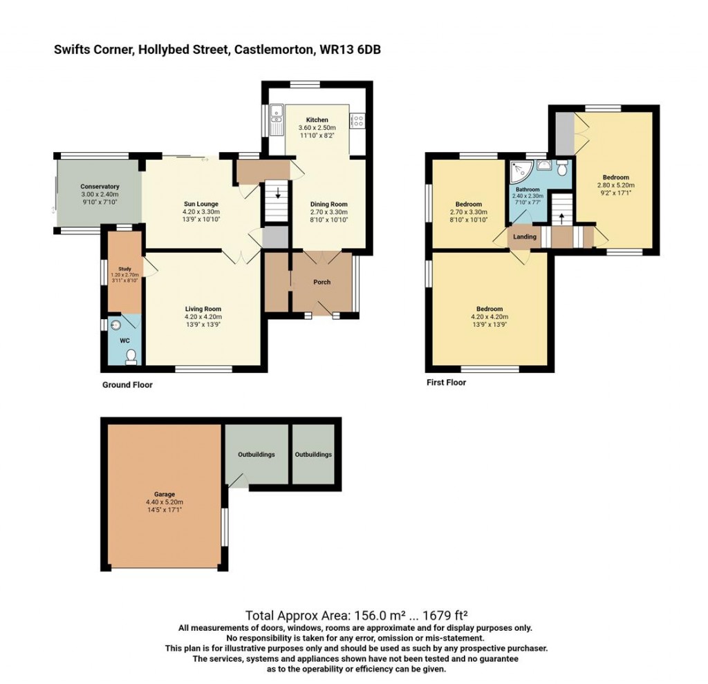 Floorplans For Hollybed Street, Castlemorton