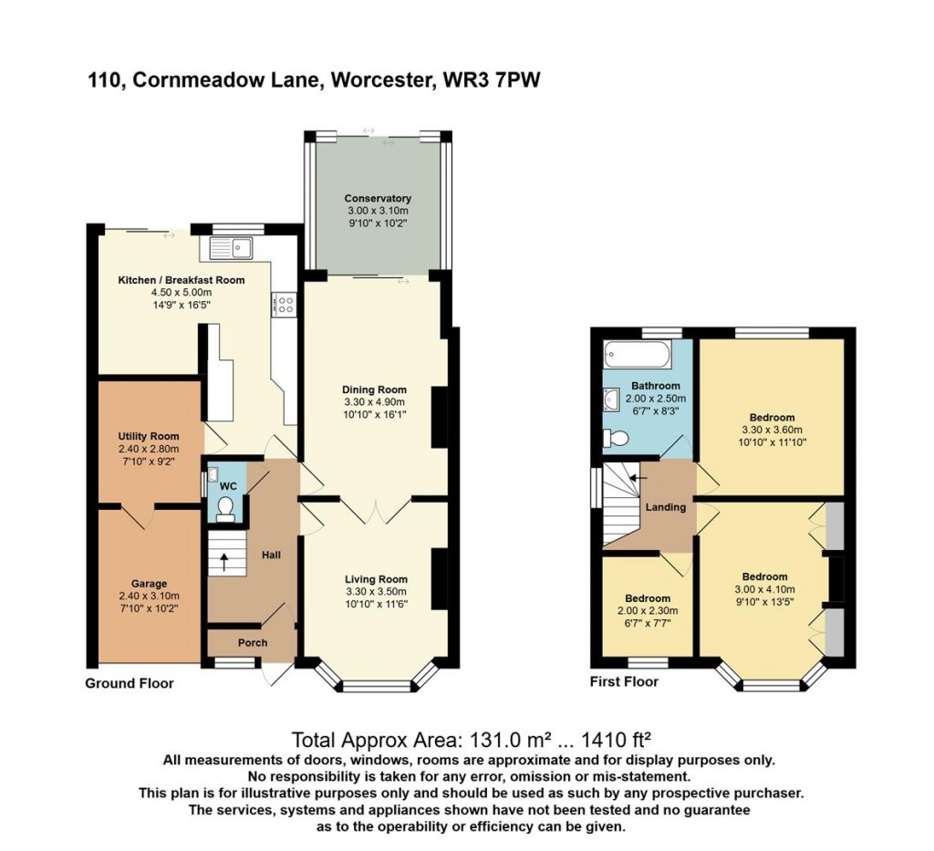 Floorplans For Cornmeadow Lane, Worcester